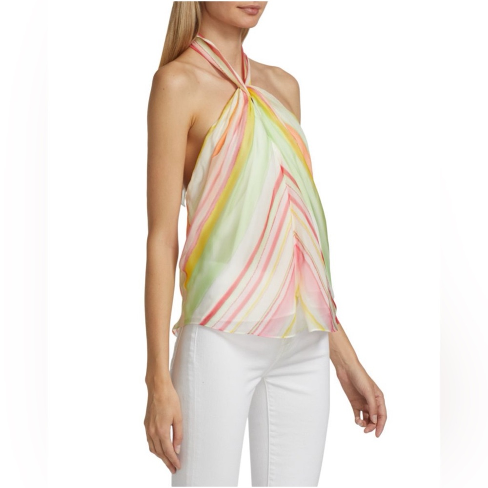 Ramy Brook Fern Printed Halter Top- Sz Medium - Picture 3 of 9